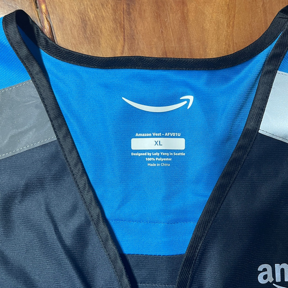 Amazon Flex Delivery Vest XL Reflective Luly Yang K3-30 - Picture 3 of 4